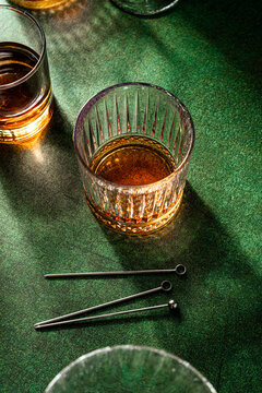 Pouring whisky