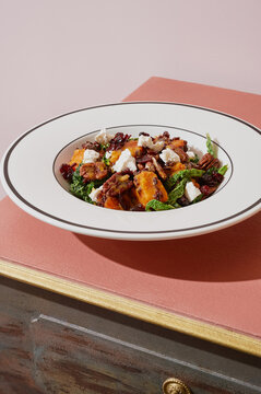 Sweet potato and cheese salad