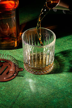 Pouring whisky