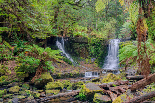 Horseshoe Falls Inside Mt. Field National Park Tasmania