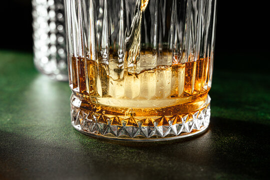 Pouring whisky
