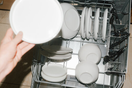 Unloading Dishwasher Everyday Home Routine