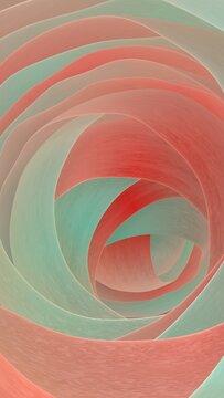 Red and green futuristic composition.