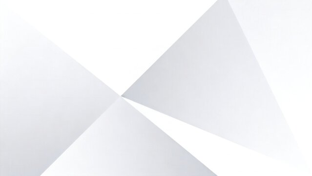 Abstract geometric shapes in white and gray