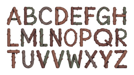 Colorful uppercase alphabet letters illustration with clean modern design Vector © MDSOPON