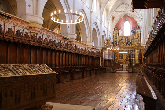 royal monastery (ste mary de las huelgas) in burgos in spain 