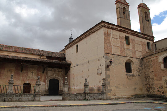 royal medieval monastery (st anthony) in segovia in spain 