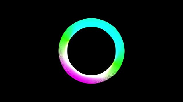 Abstract RGB Spectrum Circle Abstract Background