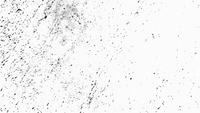 Distress overlay texture black and white speckled pattern on transparent background
