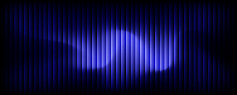 Blue Neon Gradient Audio Wave Abstract Background