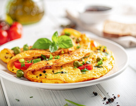 Omlet z warzywami - zdrowe śniadanie