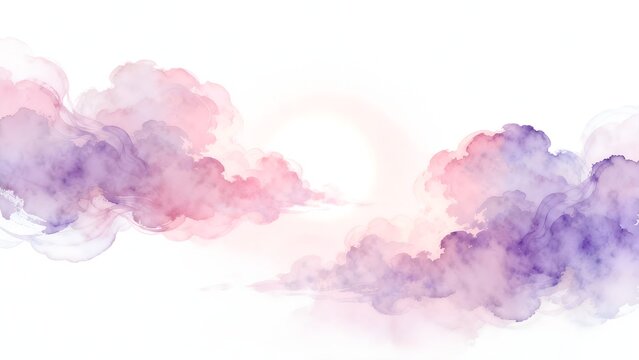 Abstract colorful cloud formation