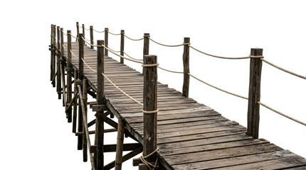 Naklejka premium Traditional Asian Wooden Jetty PNG