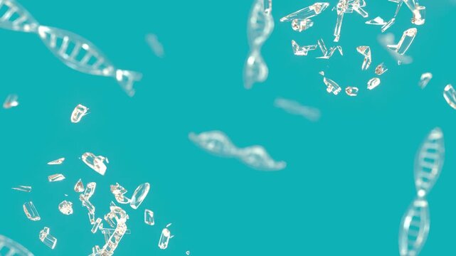 DNA glass helix structure broke analysis gens bg able to loop endless 4k