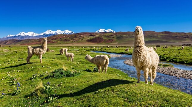 sheep in the mountains