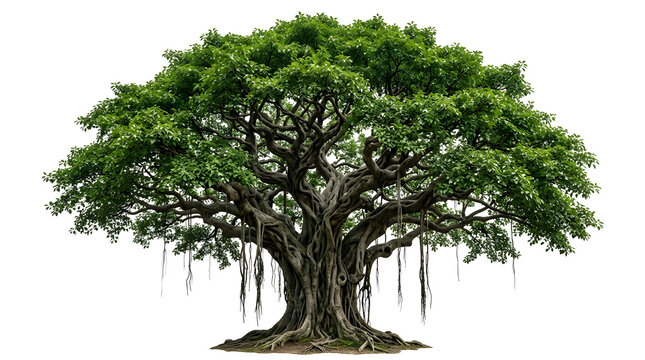 Ancient Chinese Banyan Tree PNG