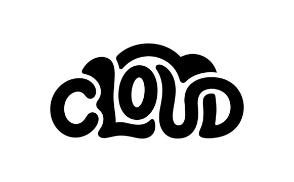 Cloud Retro Word Art