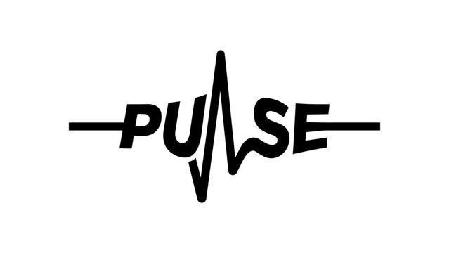 Stylized Pulse Line Logo Design