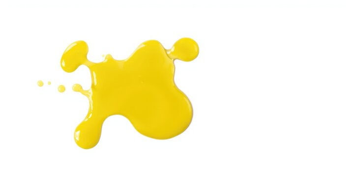 Isolated olive oil spill on white background perfect for copy space