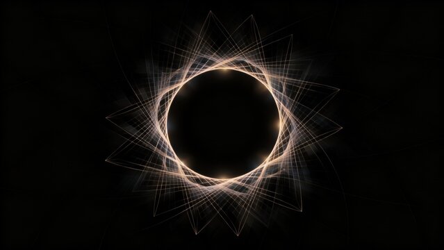 Abstract geometric light pattern
