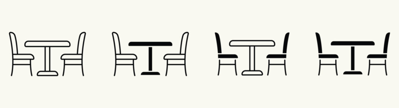 Table and Chairs Elements Collection