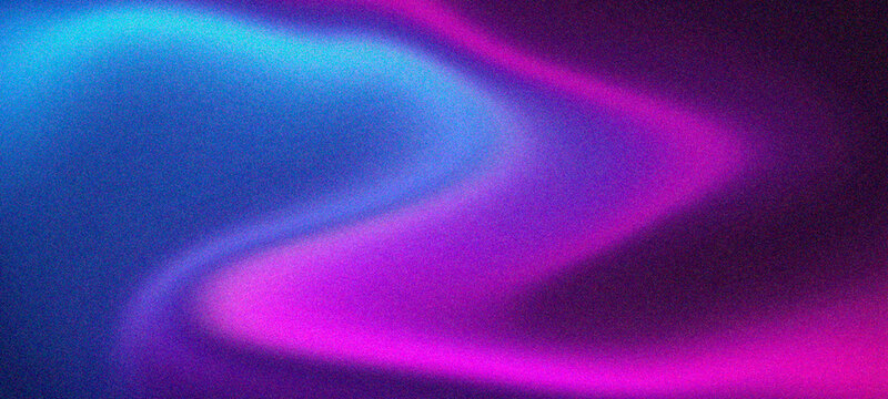 Abstract grain texture with vibrant neon blue and purple colors creating a dynamic and energetic fluid pattern ideal for contemporary digital backgrounds