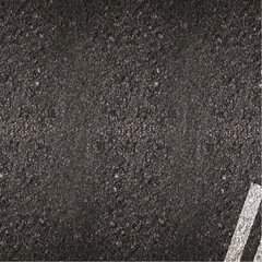 Fototapeta premium Asphalt road surface with white line marking