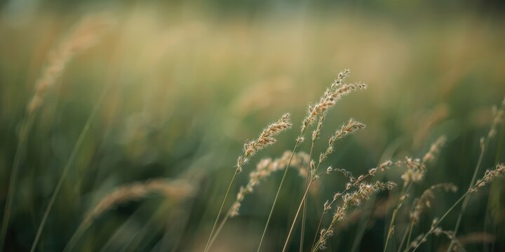 Ultra close image of natural weeds against a delicately blurred background