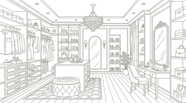 vector illustration of a sketch