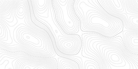 Topography wave line grid map. white wave line geography landscape Topo contour map on white background. topo map technology modern design white background. Vector Illustration.   © AFROZAOPORNA