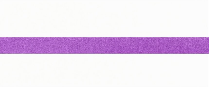 Purple textured ribbon on a white background
