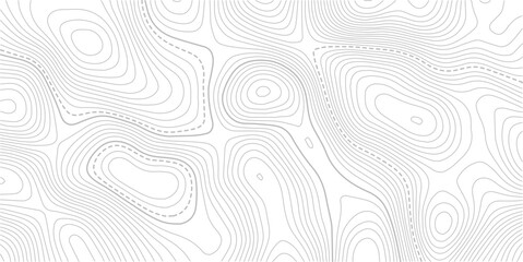 Topography wave line grid map. white wave line geography landscape Topo contour map on white background. topo map technology modern design white background. Vector Illustration.   © AFROZAOPORNA