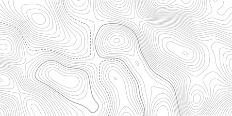 Topography wave line grid map. white wave line geography landscape Topo contour map on white background. topo map technology modern design white background. Vector Illustration.   © AFROZAOPORNA
