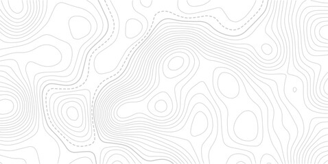 Topography wave line grid map. white wave line geography landscape Topo contour map on white background. topo map technology modern design white background. Vector Illustration.   © AFROZAOPORNA