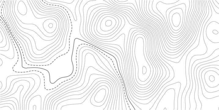 Seamless topography map area vector topo paper lines.The concept of a conditional geography scheme and the terrain path. Ultra wide size. Map on land vector terrain Illustration.