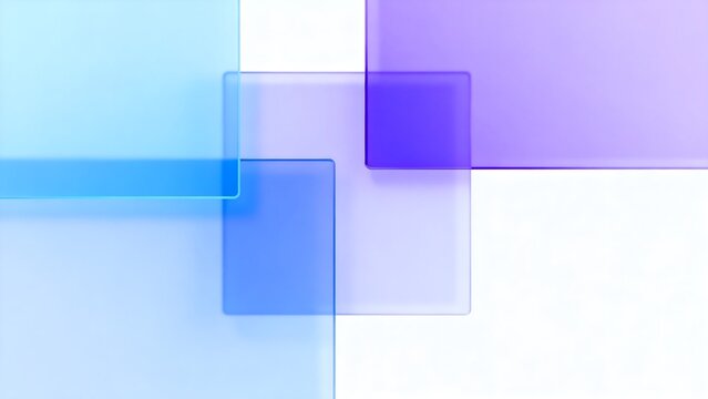 Abstract geometric shapes in blue and purple