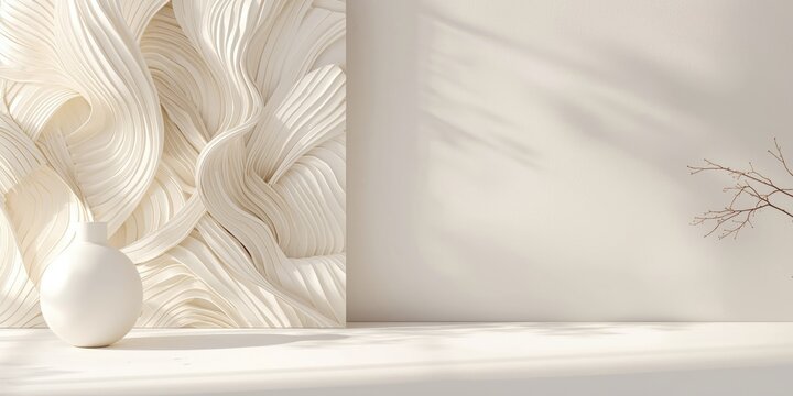 Interlaced minimalistic backgrounds with gentle shadow and copy space