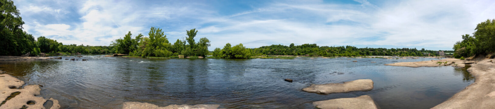 Panorama of the James River-Richmond, Virginia