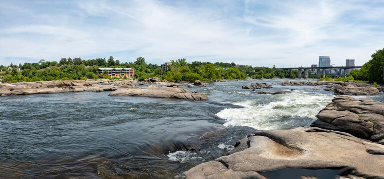 Panorama of the James River-Richmond, Virginia