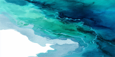 South America Map Aerial View Over Blue Ocean Water Surface and Waves © BIG PROBLEM