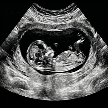 First-Trimester Obstetric Ultrasound (12 Weeks Gestation).