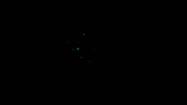 4 Pack Glowing Neon Blue Magic Sparkle Trail Set Alpha Loop