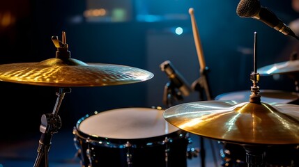 Obraz premium drum and drumsticks