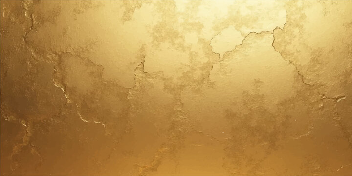 Premium gold leaf texture background with elegant cracked metallic details