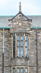 Fototapeta premium Heritage colonial window in Burwash Hall, Toronto, Canada