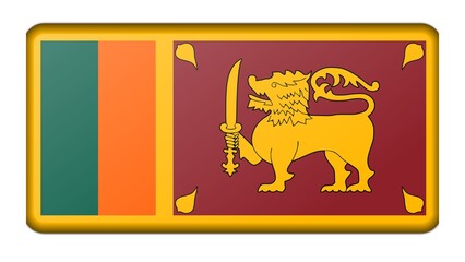 Fototapeta premium Democratic Socialist Republic of Sri Lanka national flag isolated on white background.