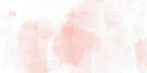 Fototapeta premium Abstract watercolor hand painted background with pink watercolor splashes and textured vintage grunge paper art design