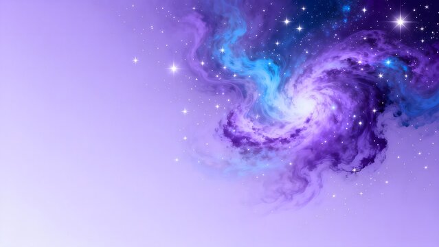 Galaxy with stars and nebula
