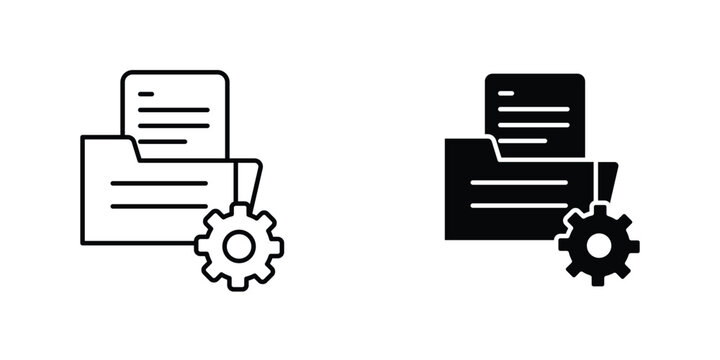 Data management icons Designs. icon element in trendy styles