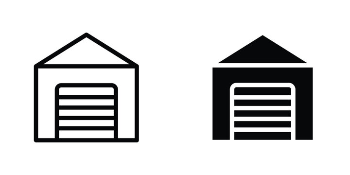 Garage icons Designs. icon element in trendy styles